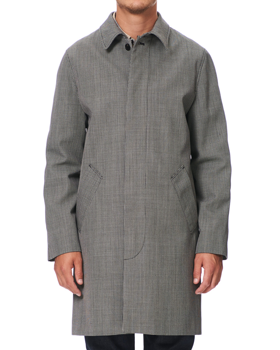 Homme | Manteaux Et Vestes | A.P.C. | Houndstooth Mac Coat Light Grey