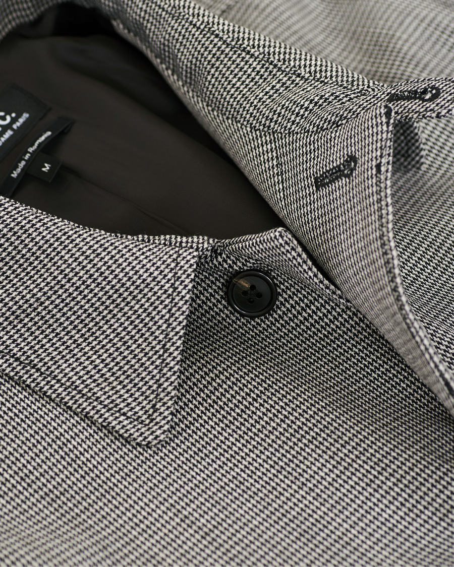 Homme | Manteaux Et Vestes | A.P.C. | Houndstooth Mac Coat Light Grey
