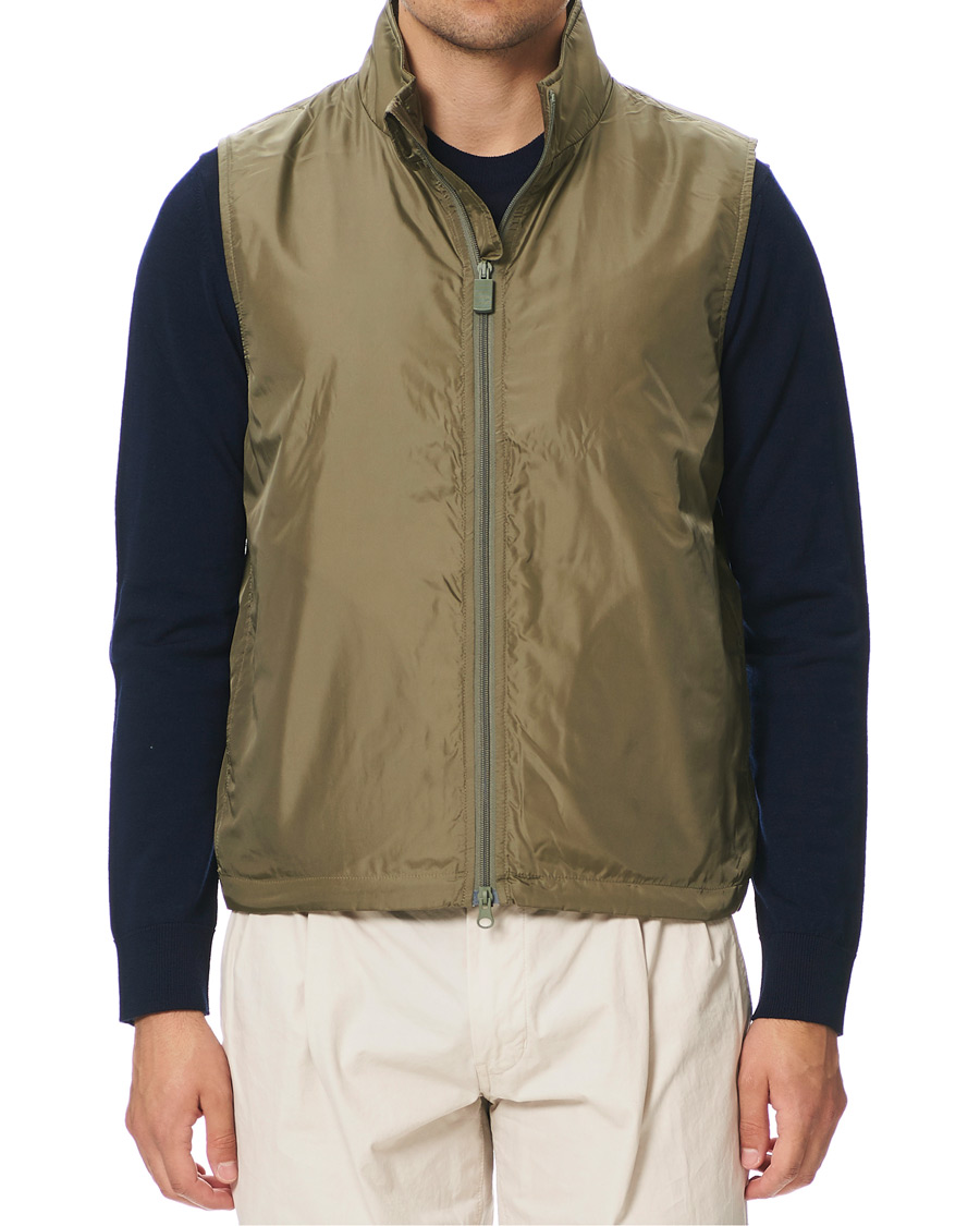 Homme | Manteaux Et Vestes | Aspesi | Vernes Nylon Gilet Light Green