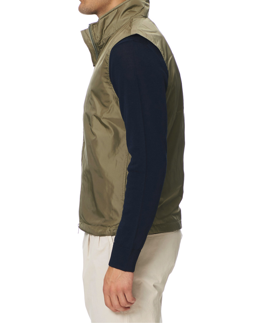 Homme | Manteaux Et Vestes | Aspesi | Vernes Nylon Gilet Light Green