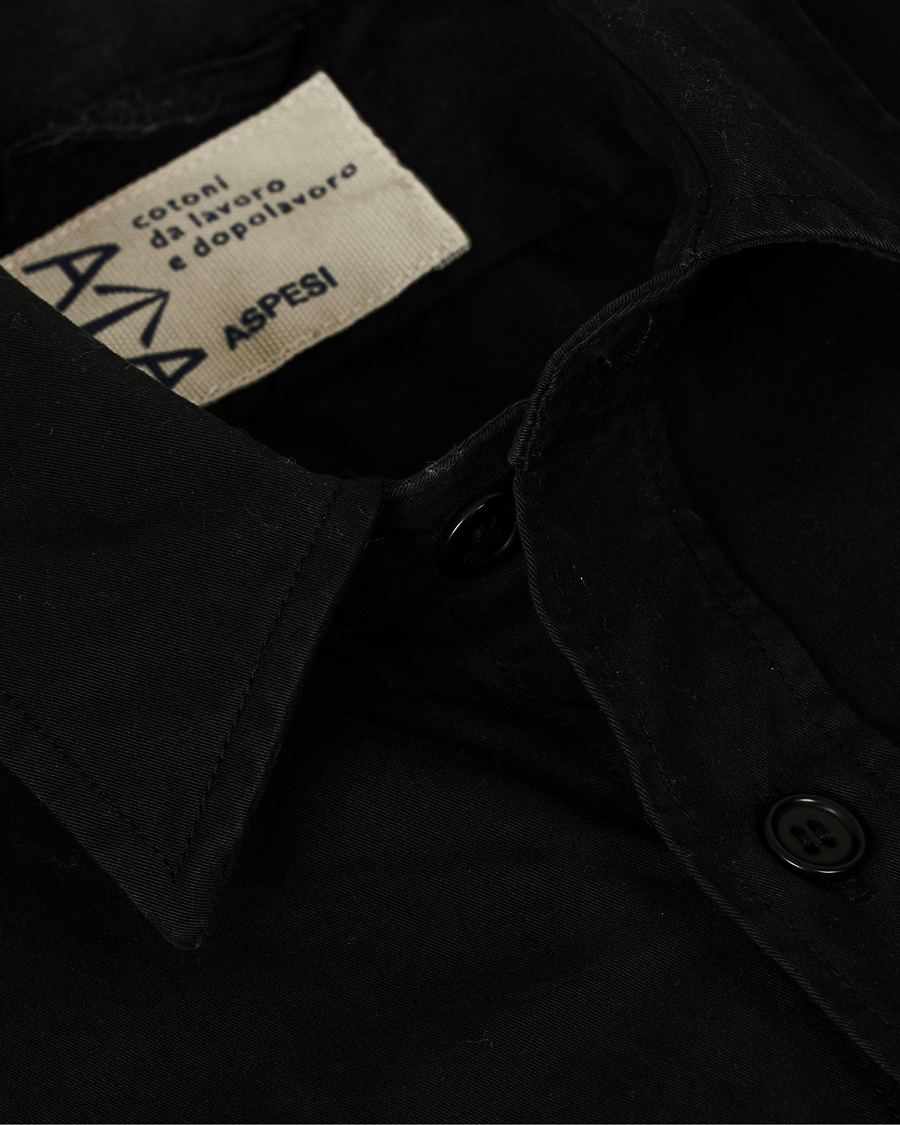 Homme | Chemises | Aspesi | Cotton Shirt Jacket Black
