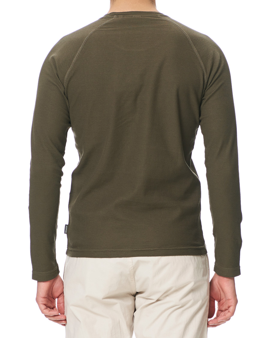Homme | T-shirts | Aspesi | Long Sleeve Raglan T-Shirt Military