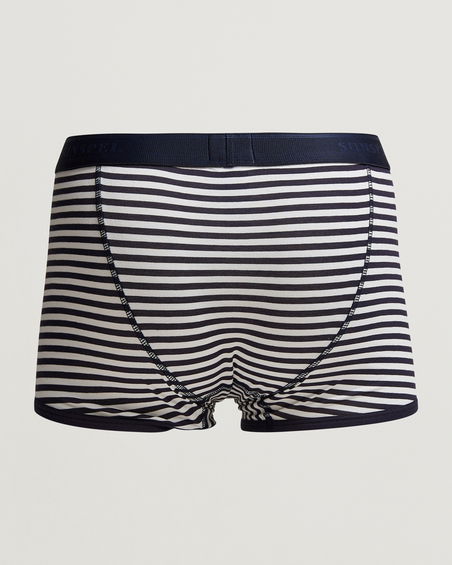 Homme | Sous-Vêtements Et Chaussettes | Sunspel | Superfine Two Button Cotton Navy/White