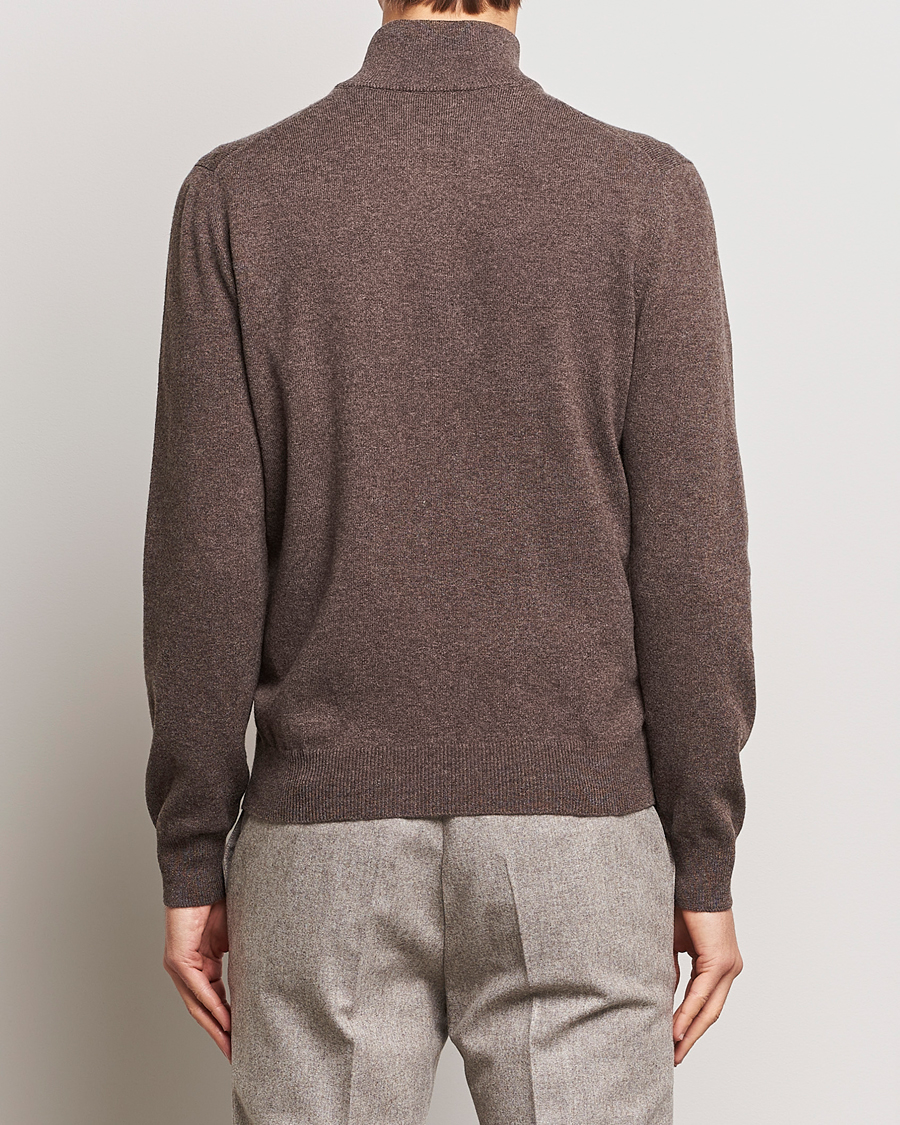 Homme | Pulls Et Tricots | Gran Sasso | Wool/Cashmere Half Zip Brown