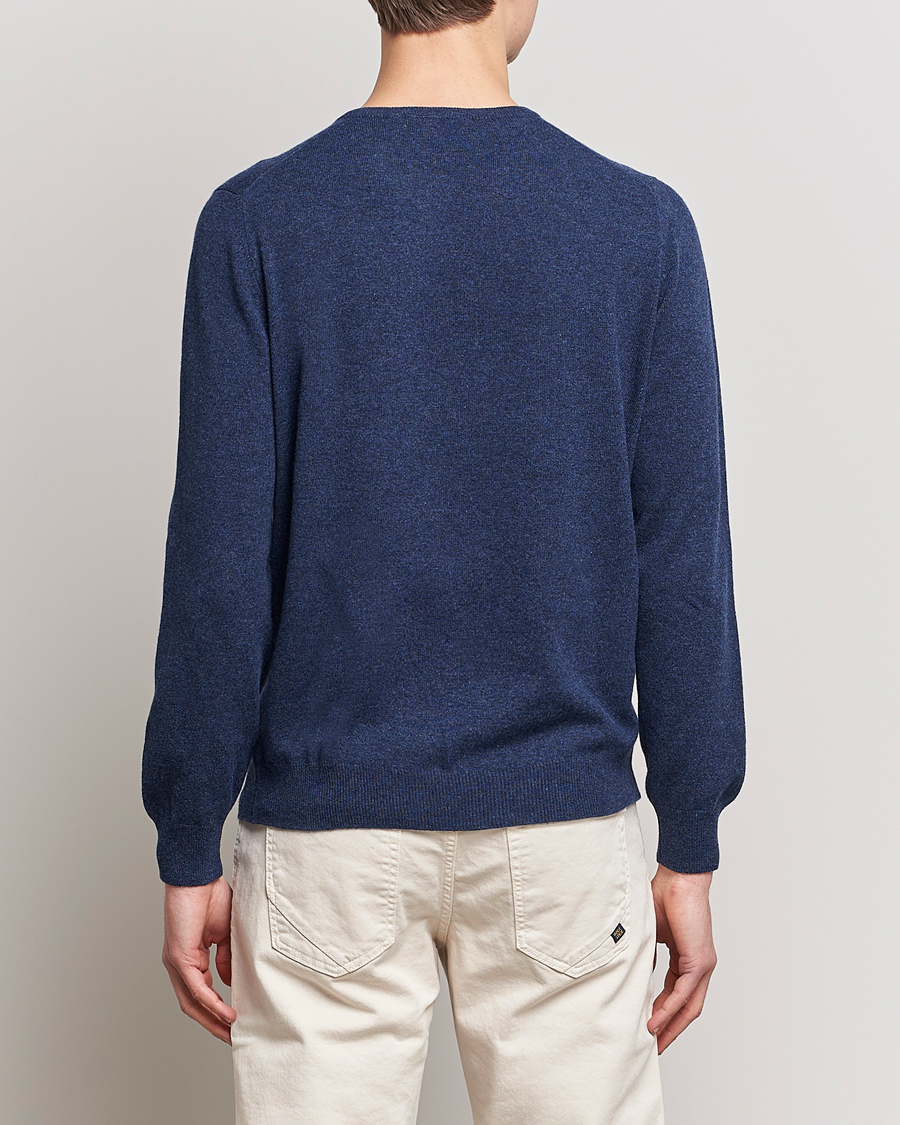 Homme | Pulls Et Tricots | Gran Sasso | Wool/Cashmere Crew Neck Navy Melange