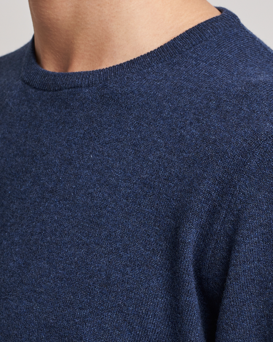 Homme | Pulls Et Tricots | Gran Sasso | Wool/Cashmere Crew Neck Navy Melange