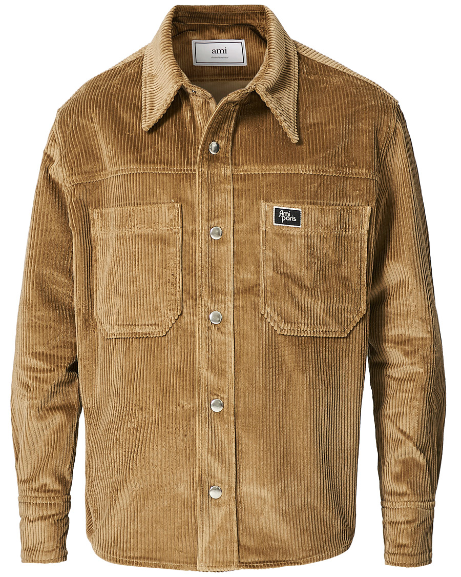 Homme | Manteaux Et Vestes | AMI | Corduroy Shirt Jacket Olive