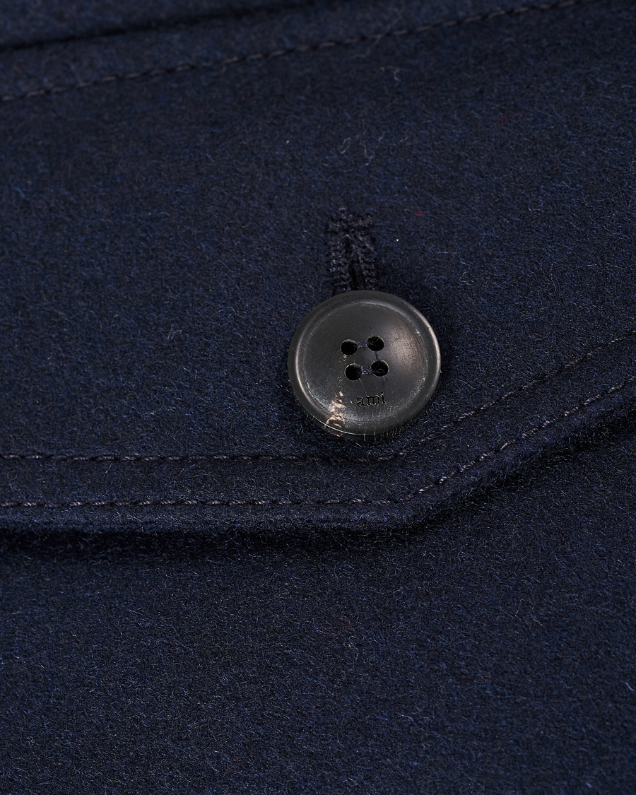 Heren | Jassen | AMI | Shearling Bomber Jacket Navy