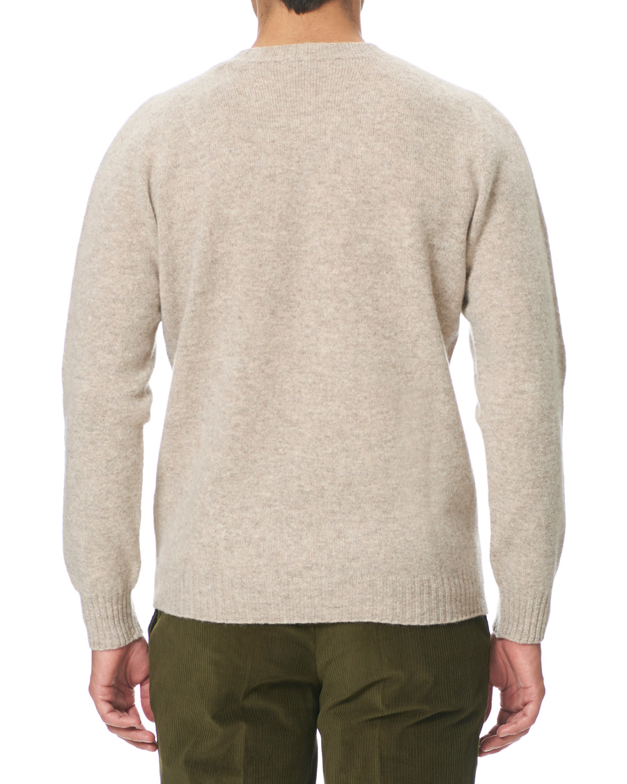 Homme | Pulls Et Tricots | Altea | Shetland Crew Neck Sweater Sand