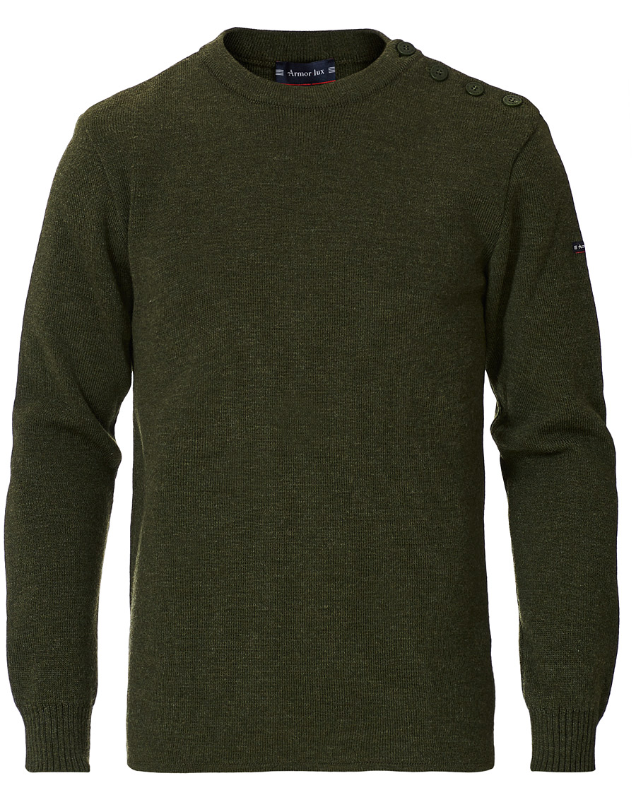Homme | Pulls Et Tricots | Armor-lux | Fouesnant Classic Sweater Dark Green