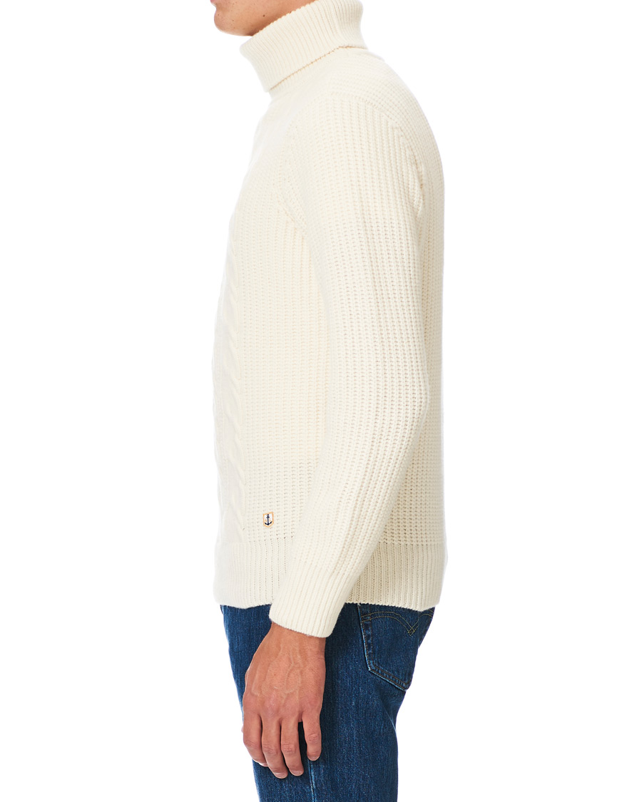Homme | Pulls Et Tricots | Armor-lux | Soft Cable Turtleneck Sweater Nature