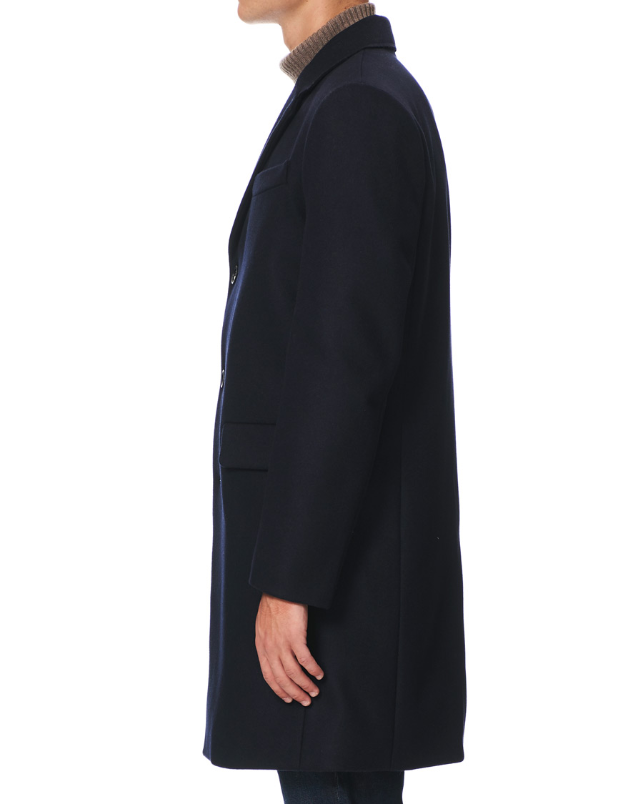 Homme | Manteaux Et Vestes | Filippa K | Rhine Recycled Melton Wool Coat Navy