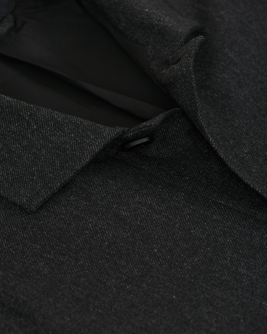 Homme | Chemises | Filippa K | Louis Flannel Jacket Dark Grey Melange