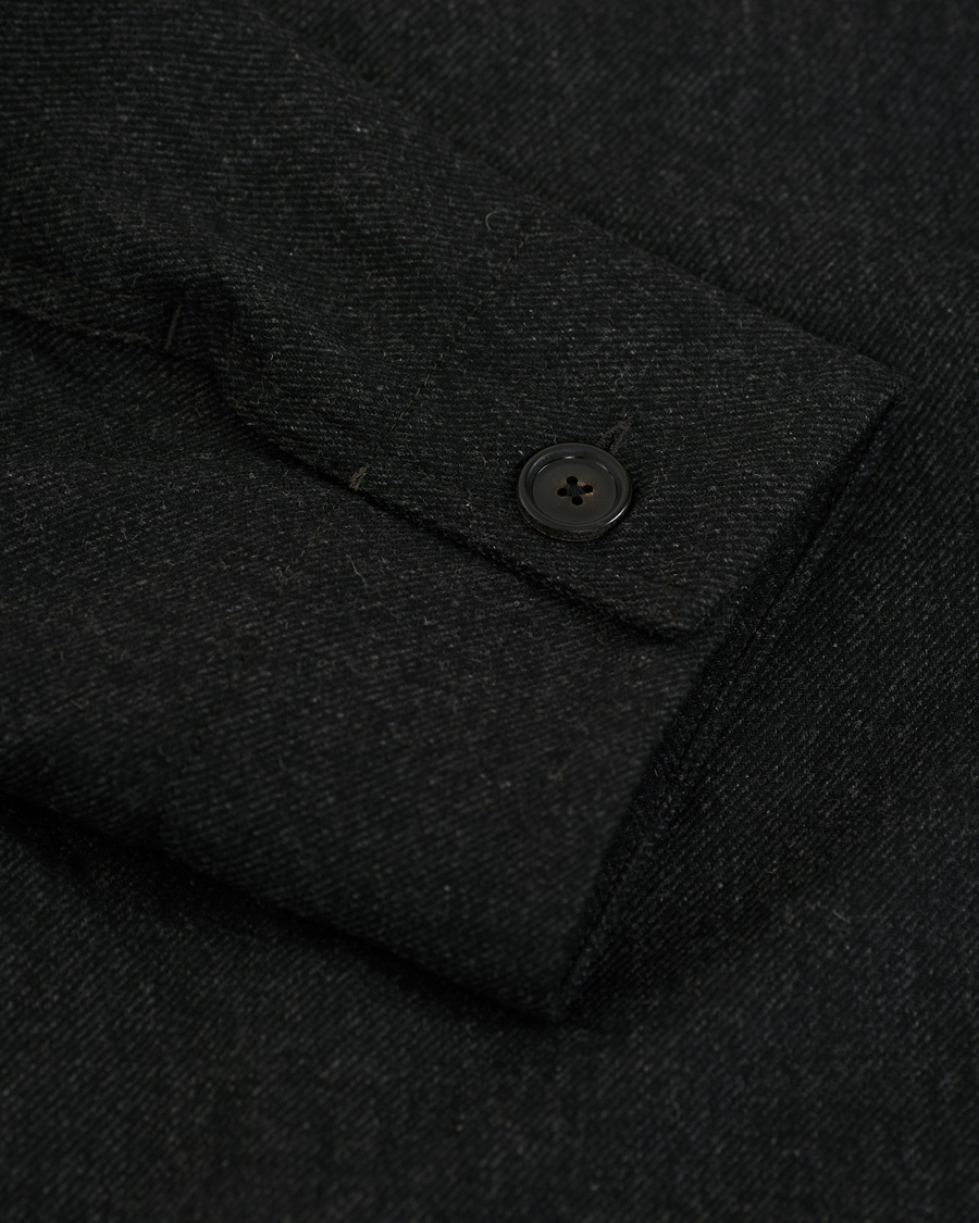 Homme | Chemises | Filippa K | Louis Flannel Jacket Dark Grey Melange