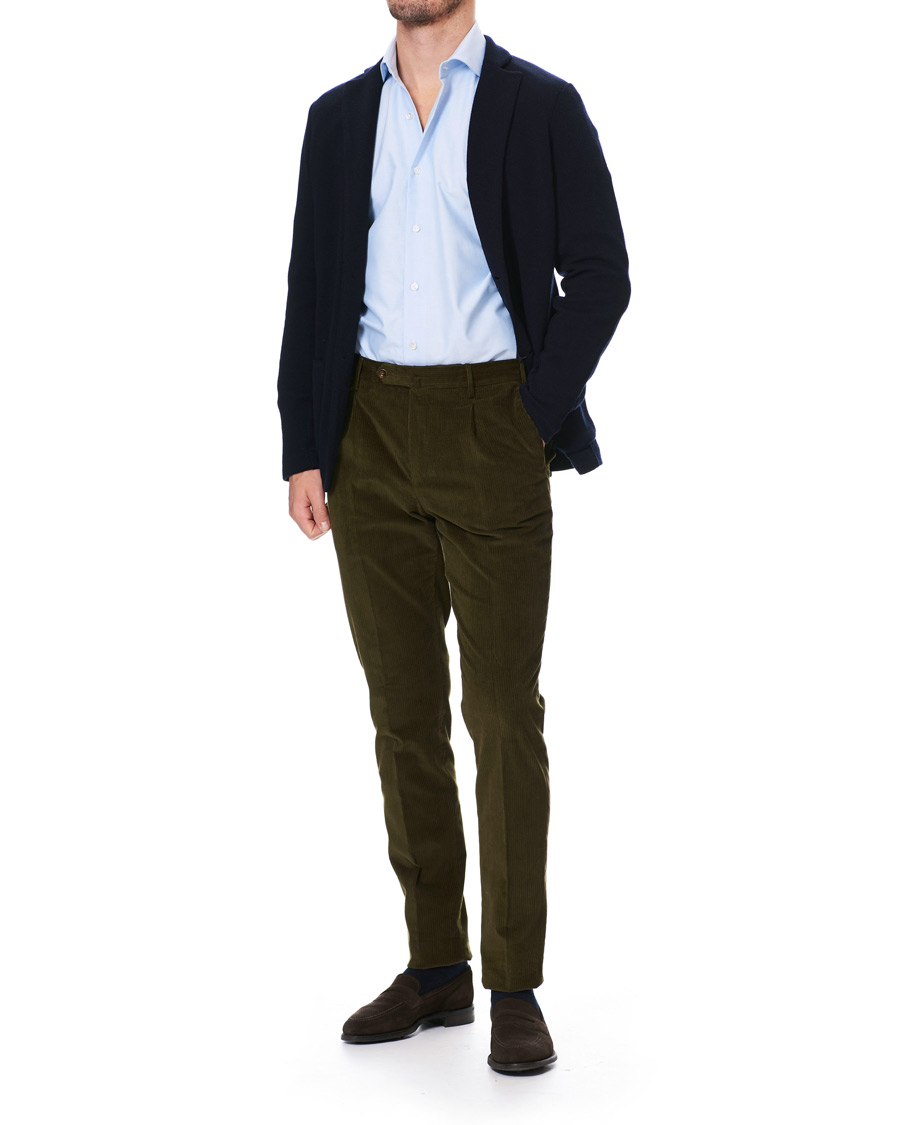 Homme | Chemises | Barba Napoli | Culto Slim Fit Washed Oxford Shirt Light Blue