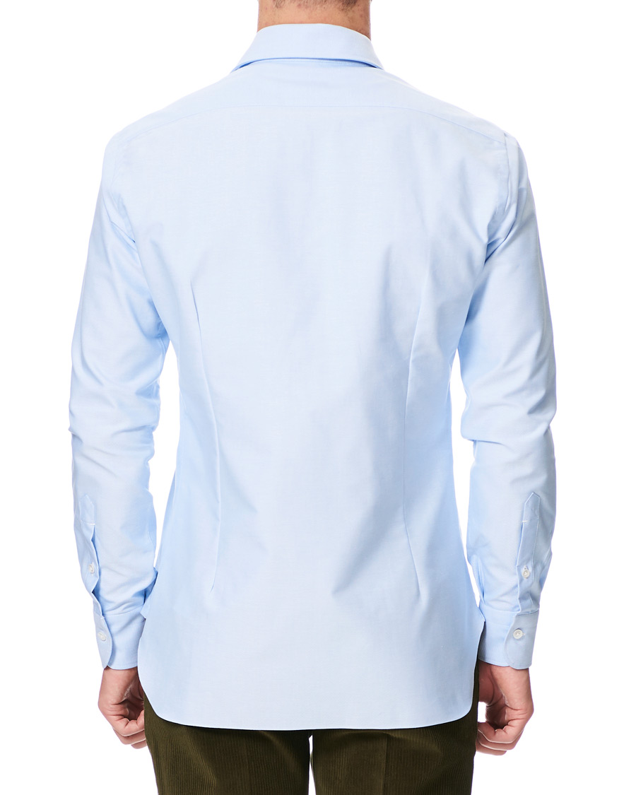 Homme | Chemises | Barba Napoli | Culto Slim Fit Washed Oxford Shirt Light Blue