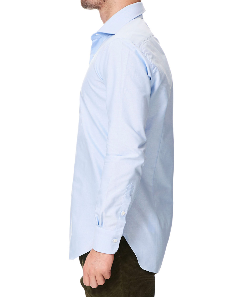 Homme | Chemises | Barba Napoli | Culto Slim Fit Washed Oxford Shirt Light Blue