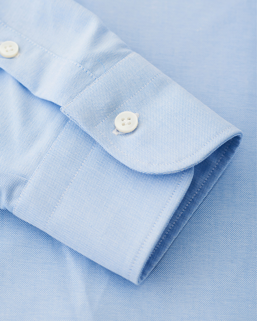 Homme | Chemises | Barba Napoli | Culto Slim Fit Washed Oxford Shirt Light Blue