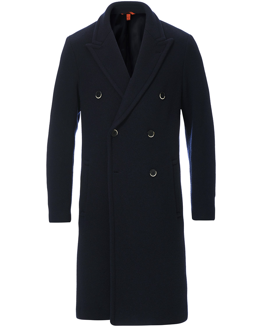 Homme | Manteaux Et Vestes | Barena | Soft Double Breasted Wool Coat Navy