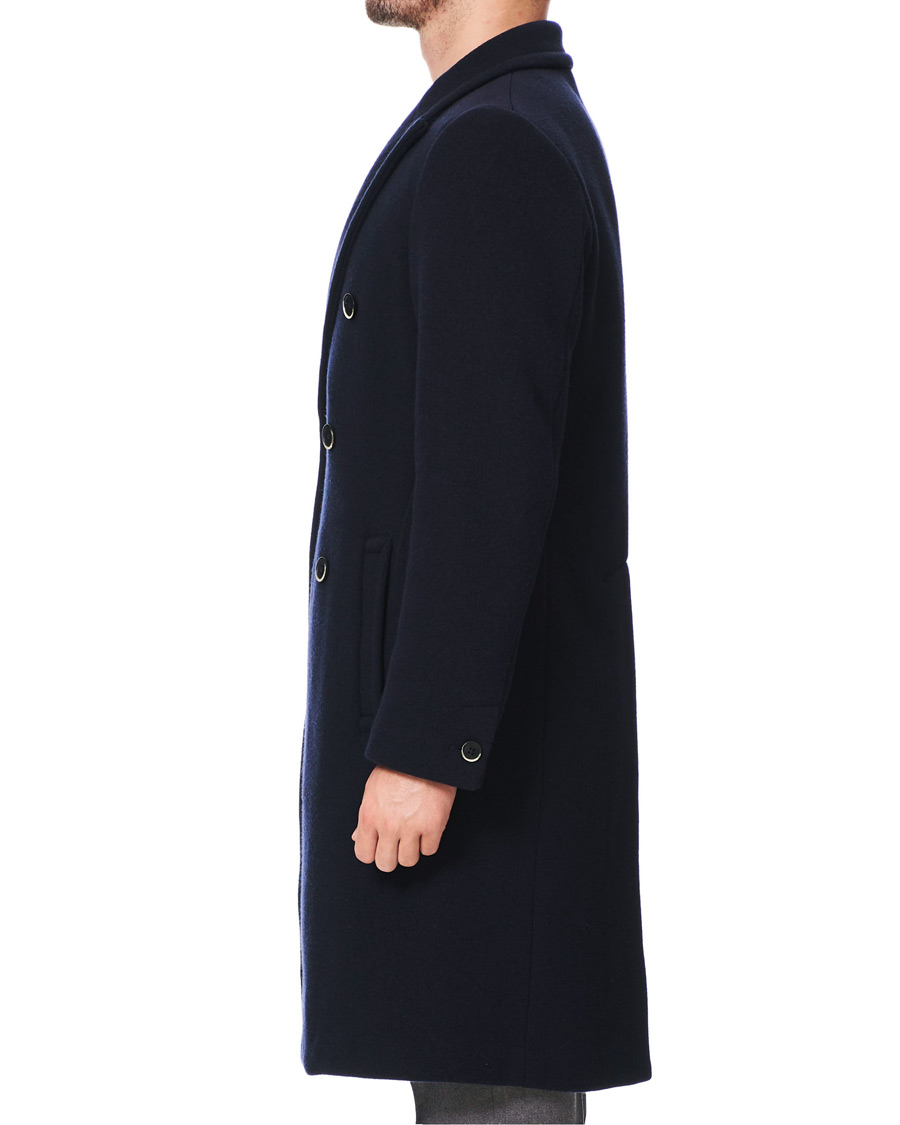 Homme | Manteaux Et Vestes | Barena | Soft Double Breasted Wool Coat Navy