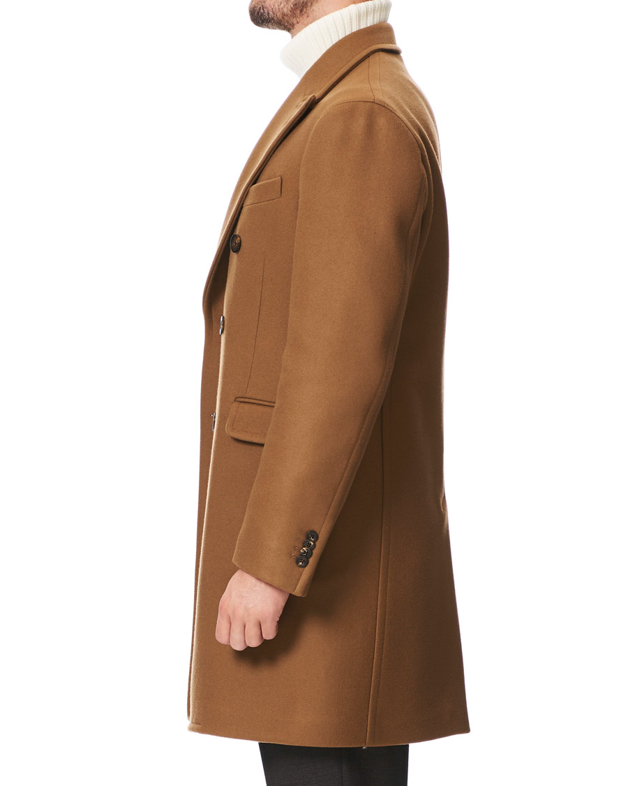 Homme | Manteaux Et Vestes | Boglioli | Double Breasted Wool Coat Brown