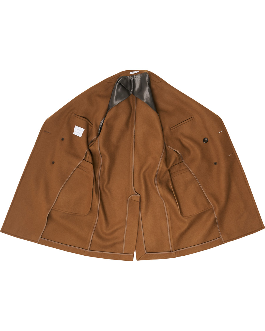 Homme | Manteaux Et Vestes | Boglioli | Double Breasted Wool Coat Brown