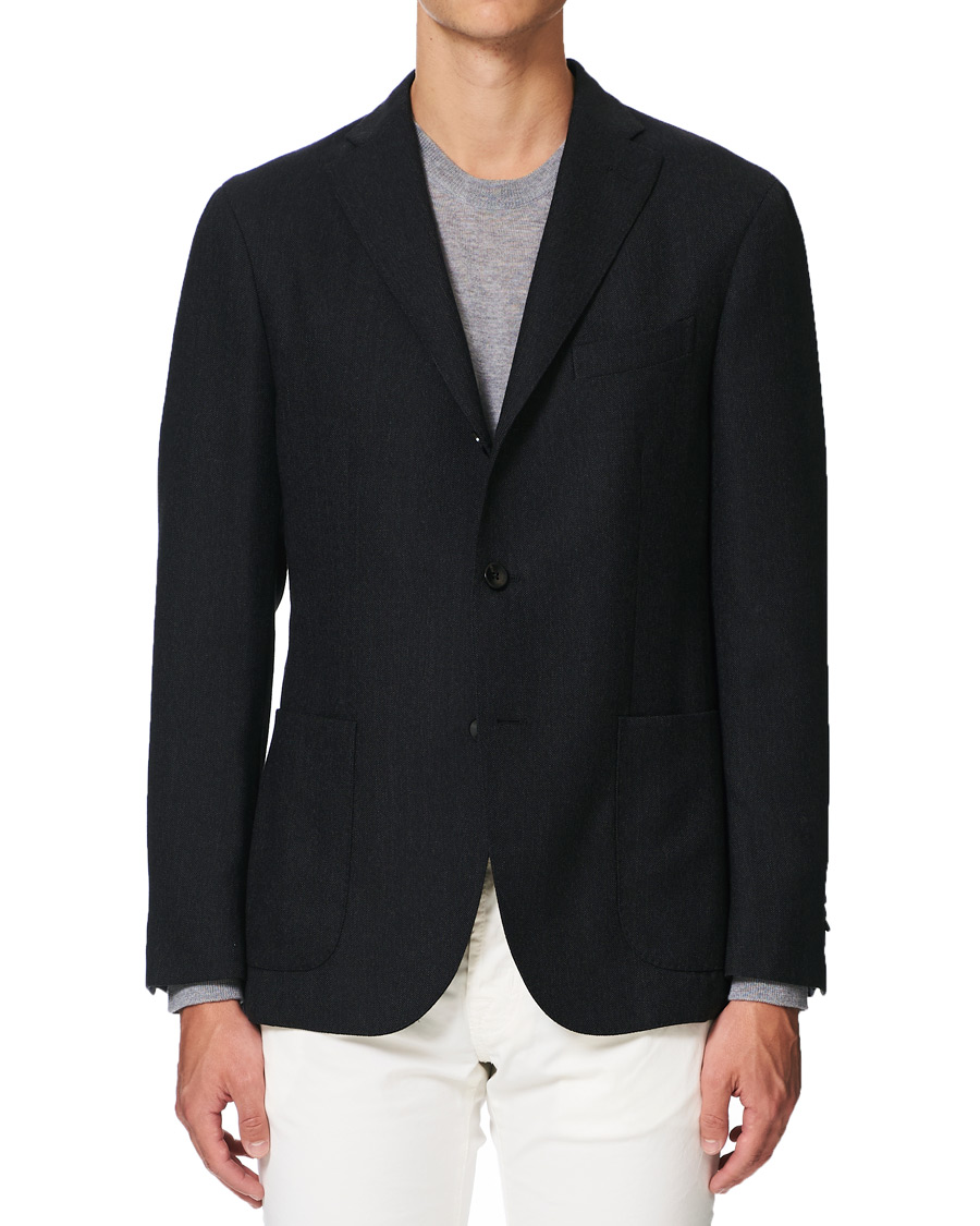 Homme | Blazers | Boglioli | K Jacket Hopsack Blazer Charcoal