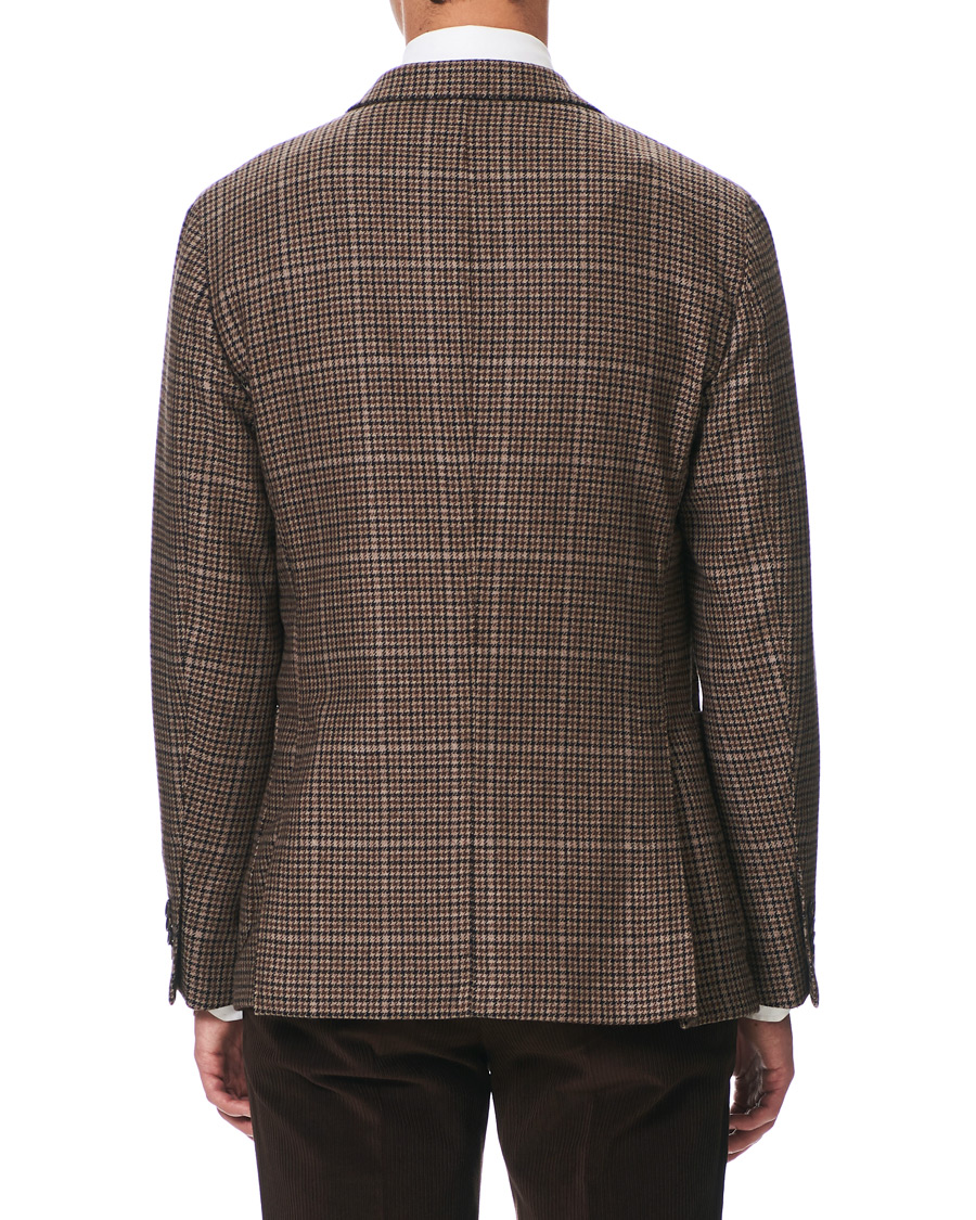 Heren | Blazers | Boglioli | K Jacket Houndstooth Blazer Brown