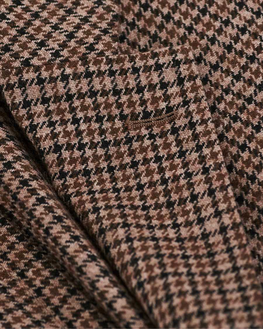 Heren | Blazers | Boglioli | K Jacket Houndstooth Blazer Brown