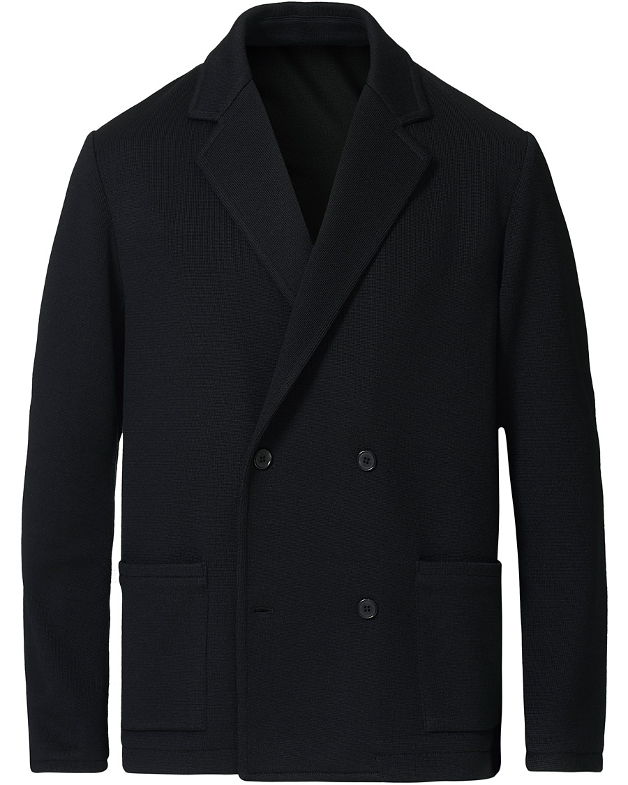 Homme | Blazers | Camoshita | Knitted Cardigan Blazer Navy