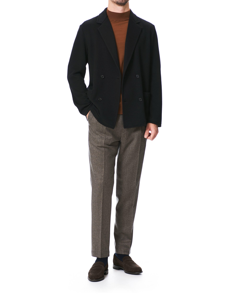 Homme | Blazers | Camoshita | Knitted Cardigan Blazer Navy