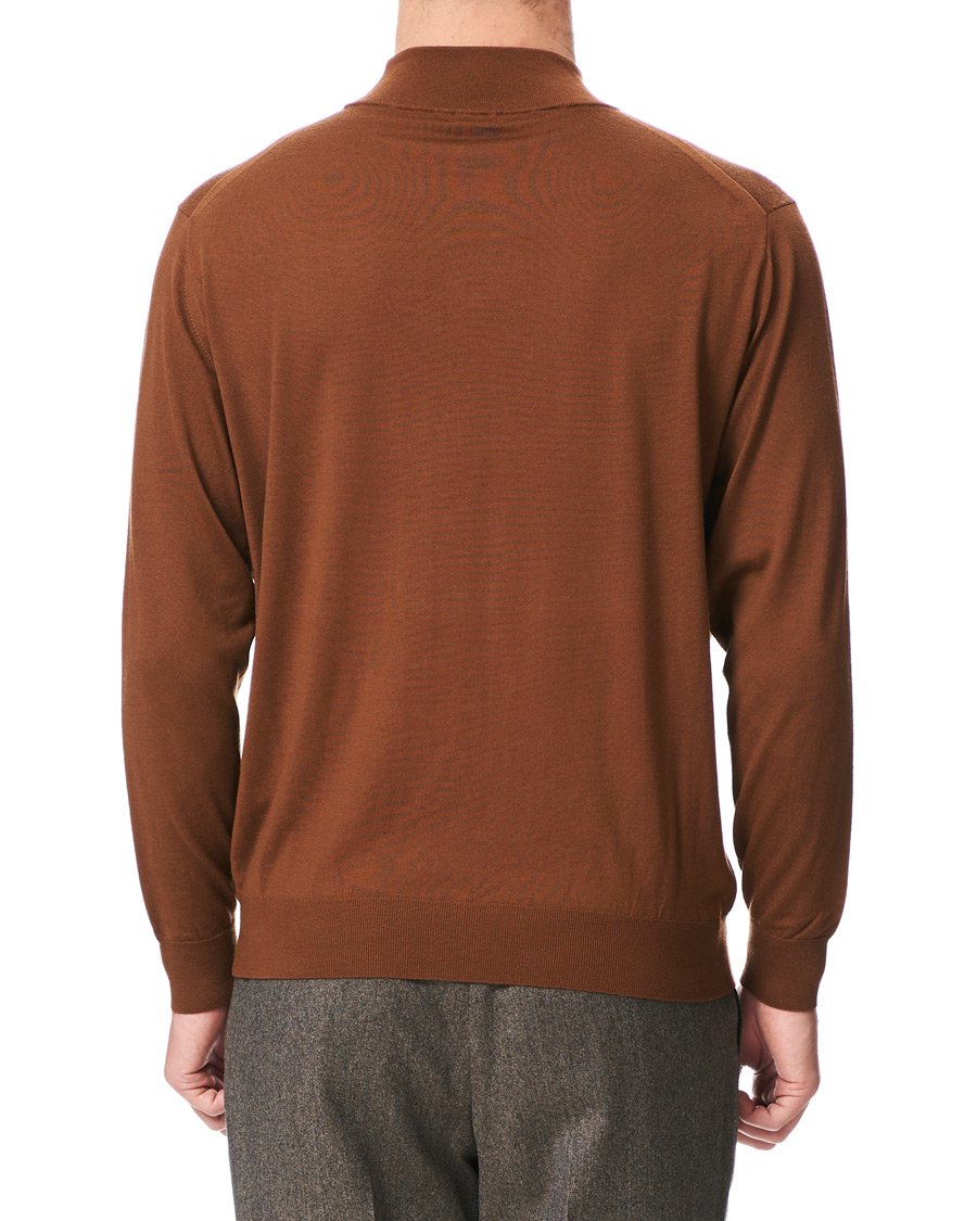 Homme | Pulls Et Tricots | Camoshita | Mock Neck Pullover Rust Brown