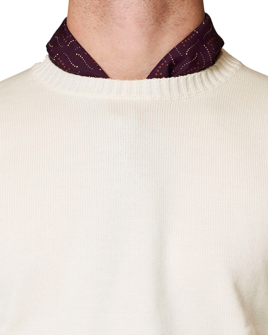 Homme | Camoshita Vintage Print Silk Scarf Burgundy | Camoshita | Vintage Print Silk Scarf Burgundy