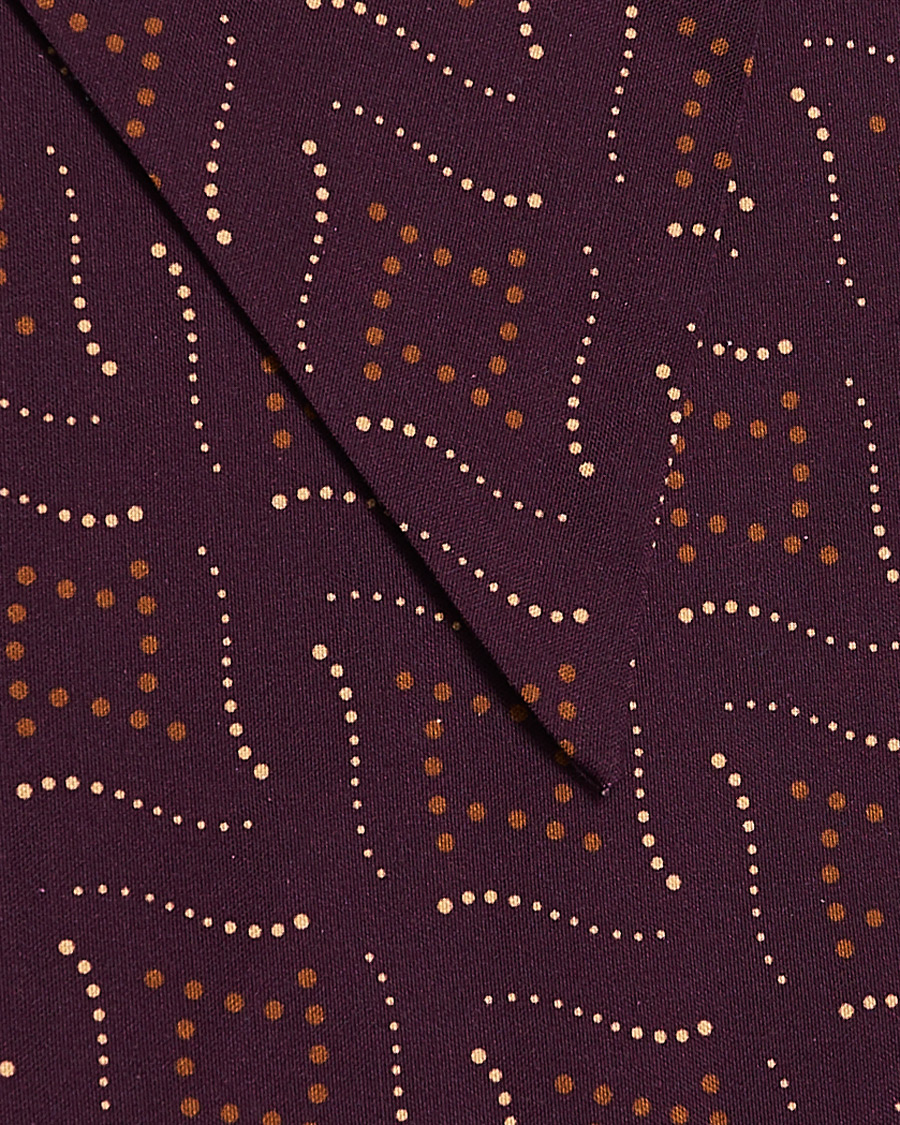 Homme | Camoshita Vintage Print Silk Scarf Burgundy | Camoshita | Vintage Print Silk Scarf Burgundy