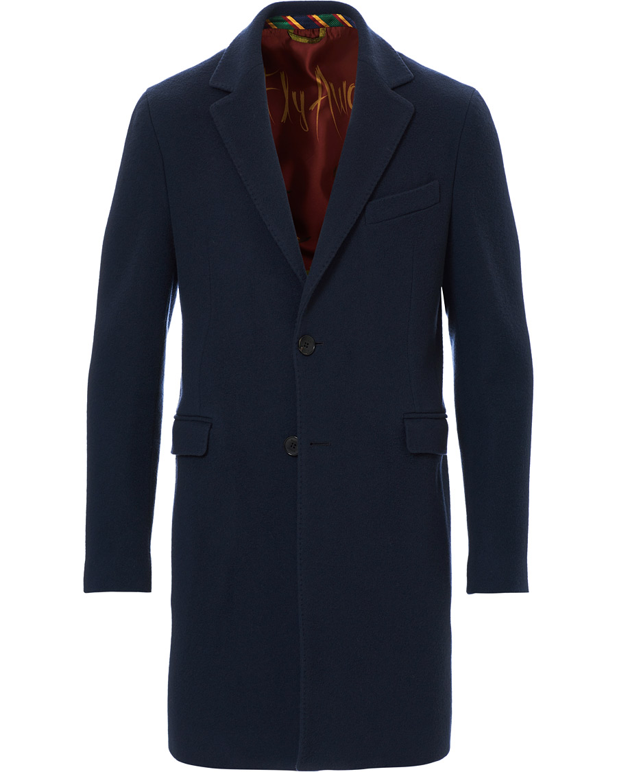 Homme | Manteaux Et Vestes | Etro | Cashmere Blend Wool Coat Navy