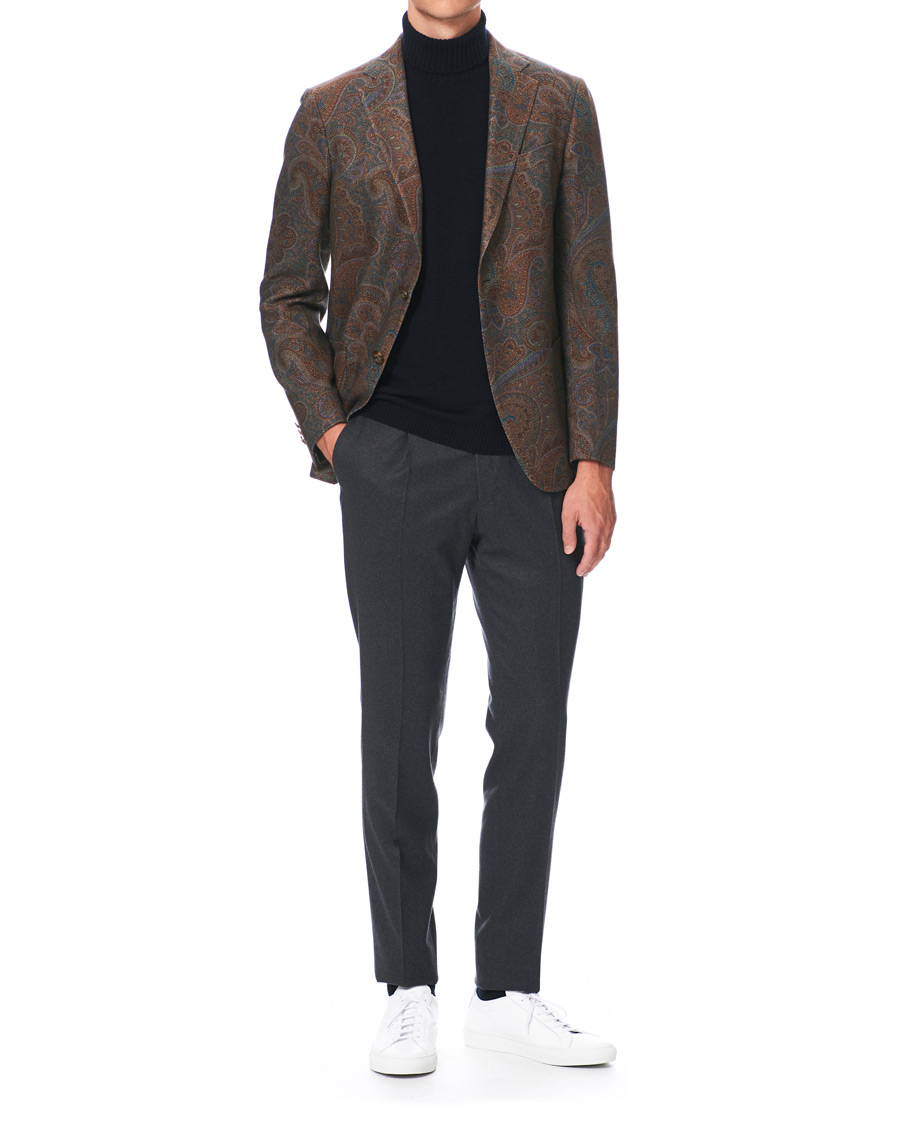 Heren | Blazers | Etro | Cashmere Paisley Blazer Brown