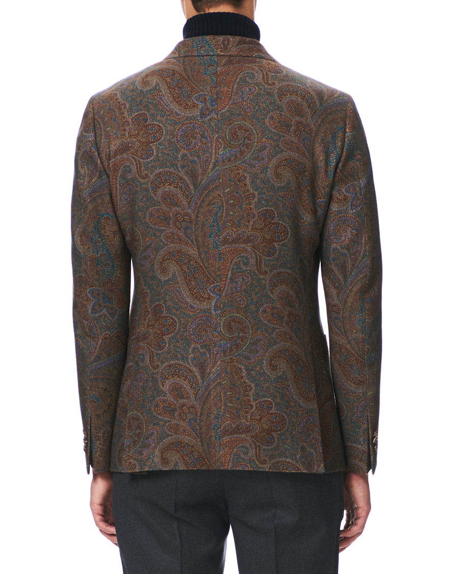 Heren | Blazers | Etro | Cashmere Paisley Blazer Brown