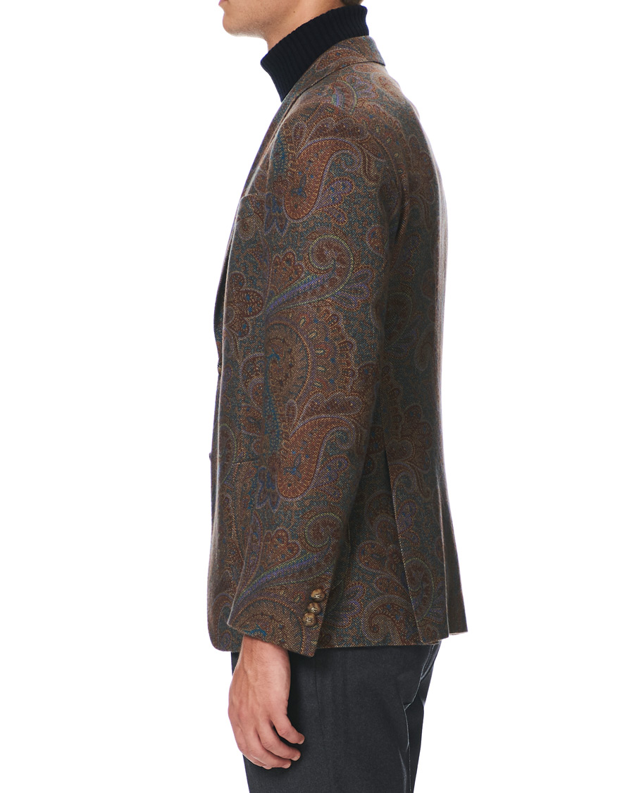 Heren | Blazers | Etro | Cashmere Paisley Blazer Brown