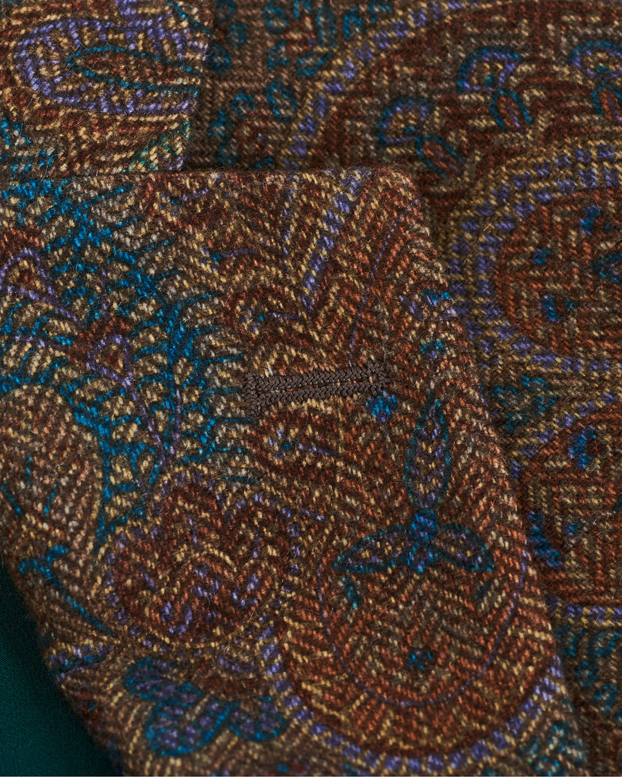 Heren | Blazers | Etro | Cashmere Paisley Blazer Brown