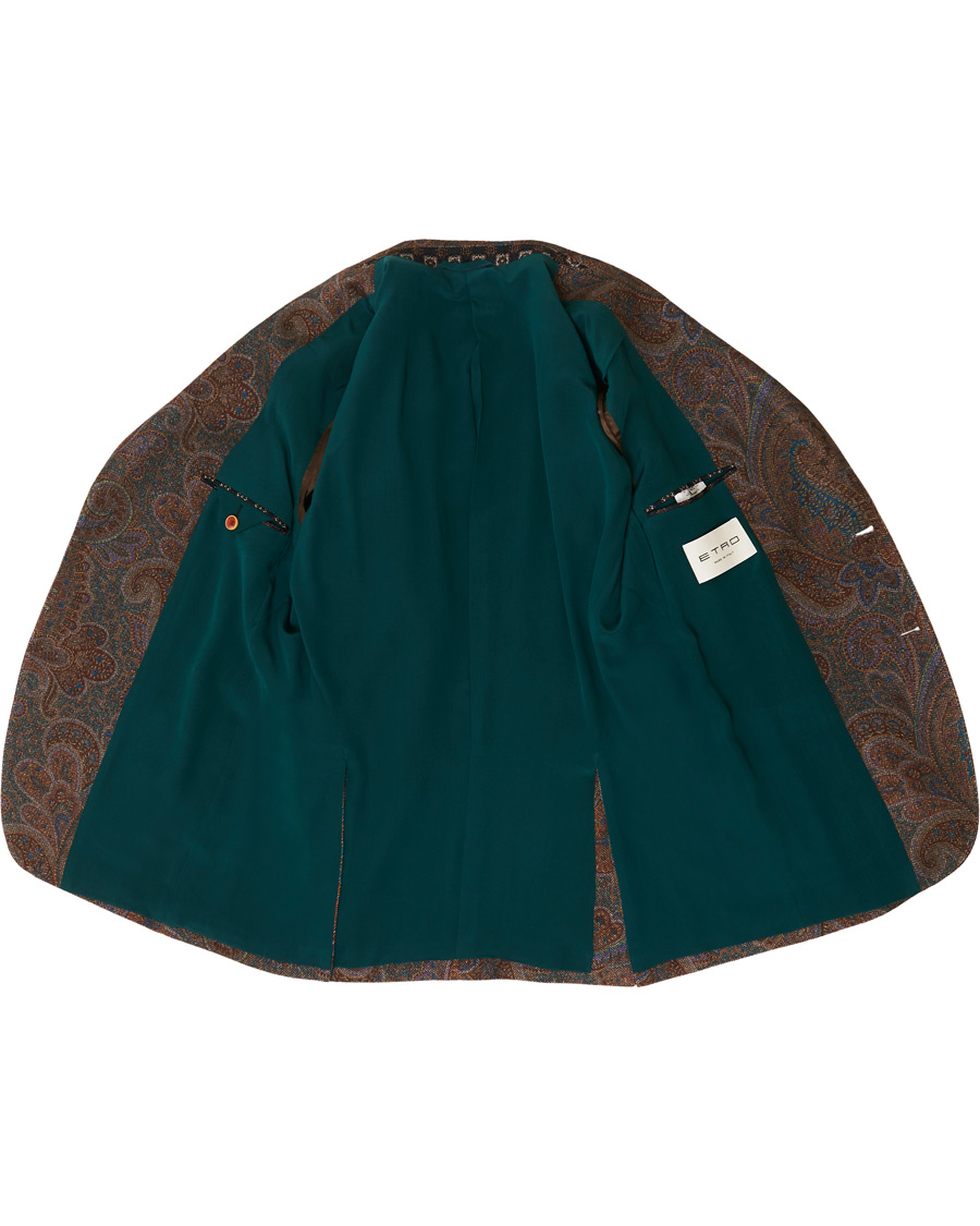 Heren | Blazers | Etro | Cashmere Paisley Blazer Brown