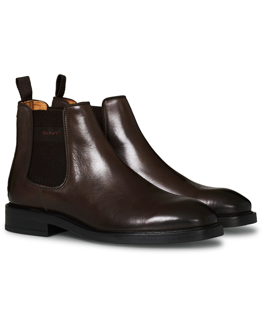 Homme | GANT Flairville Chelsea Boot Dark Brown Calf 40 | GANT | Flairville Chelsea Boot Dark Brown Calf 40