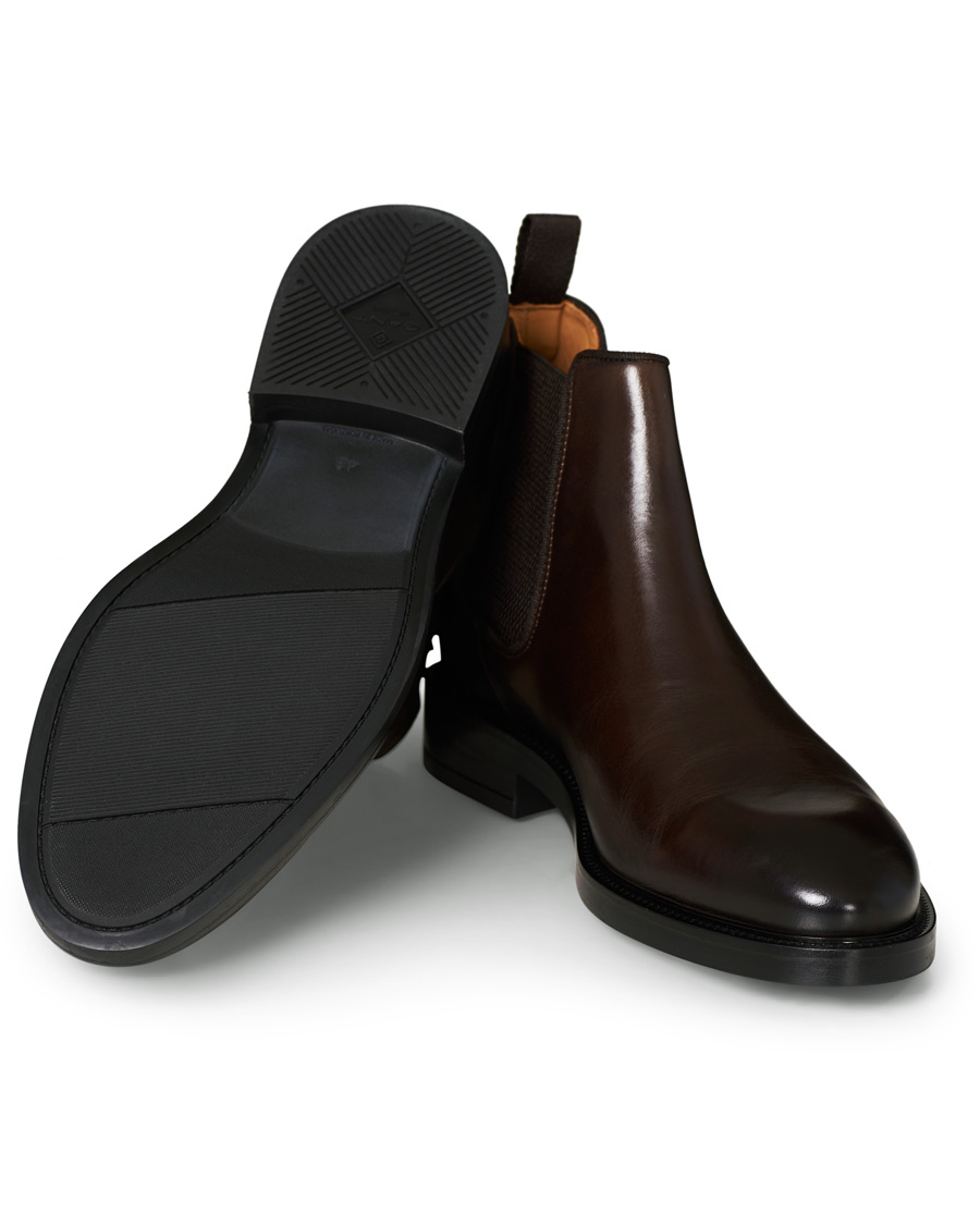 Homme | GANT Flairville Chelsea Boot Dark Brown Calf 40 | GANT | Flairville Chelsea Boot Dark Brown Calf 40