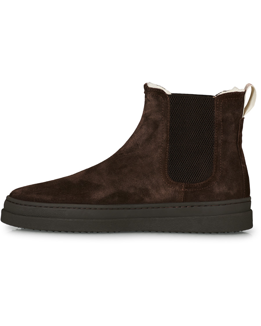 Heren | GANT Cloyd Shearling Chelsea Boot Dark Brown Suede | GANT | Cloyd Shearling Chelsea Boot Dark Brown Suede