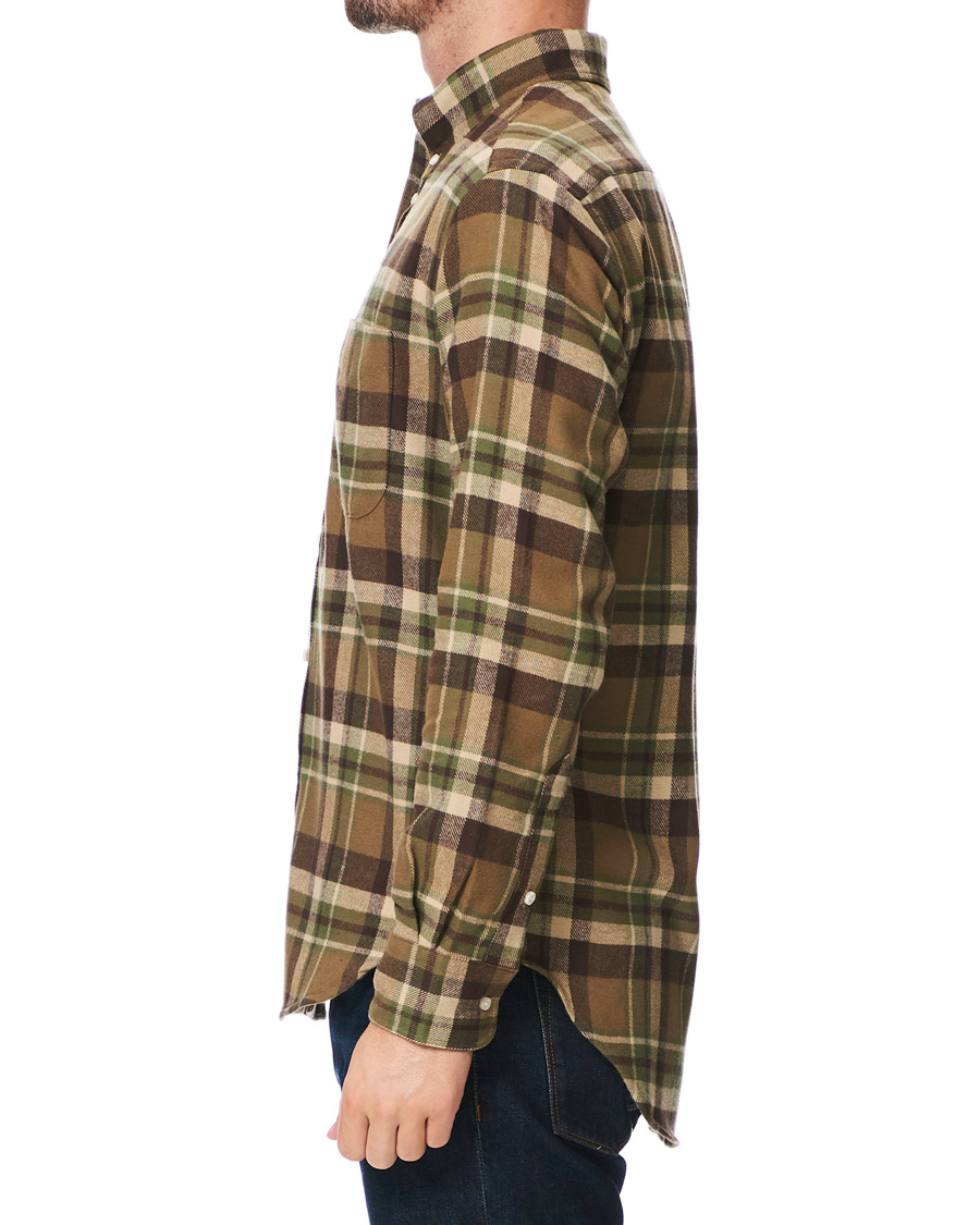 Homme | Chemises | Gitman Vintage | Button Down Country Plaid Shirt Brown/Green