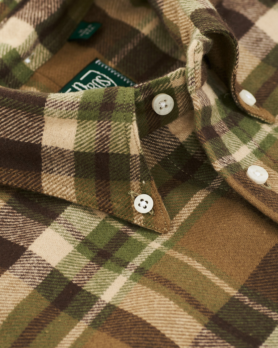 Homme | Chemises | Gitman Vintage | Button Down Country Plaid Shirt Brown/Green