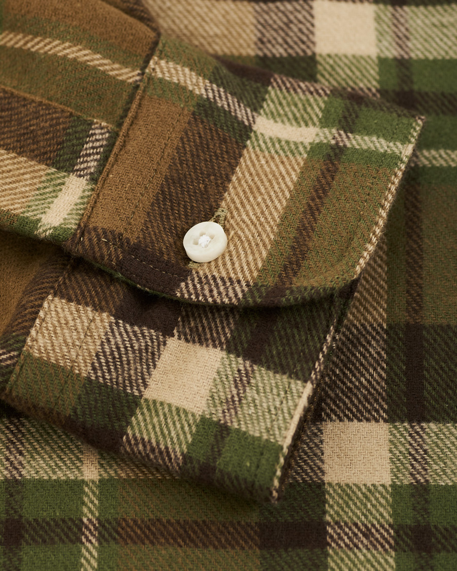 Homme | Chemises | Gitman Vintage | Button Down Country Plaid Shirt Brown/Green