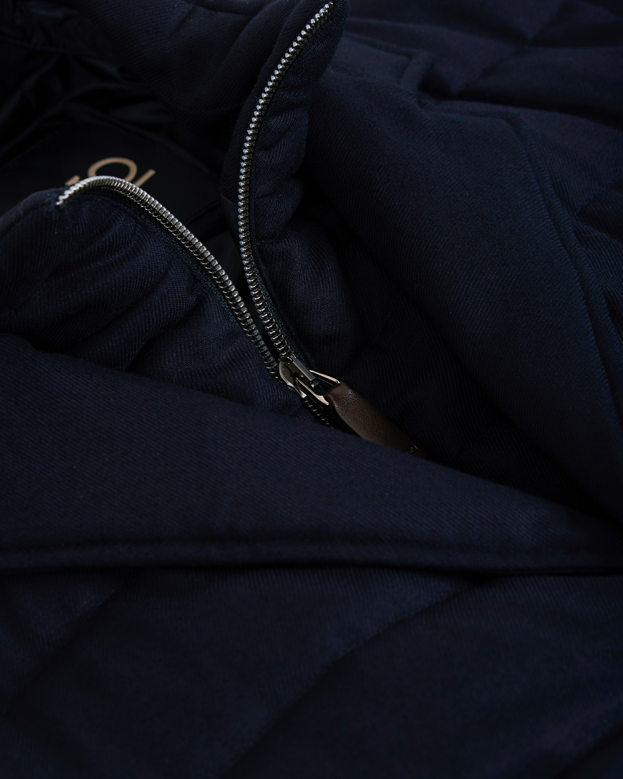 Heren | Jassen | Herno | Flannel Down Jacket Navy