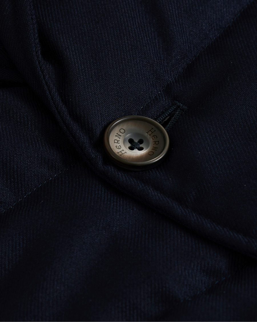 Heren | Jassen | Herno | Flannel Down Jacket Navy