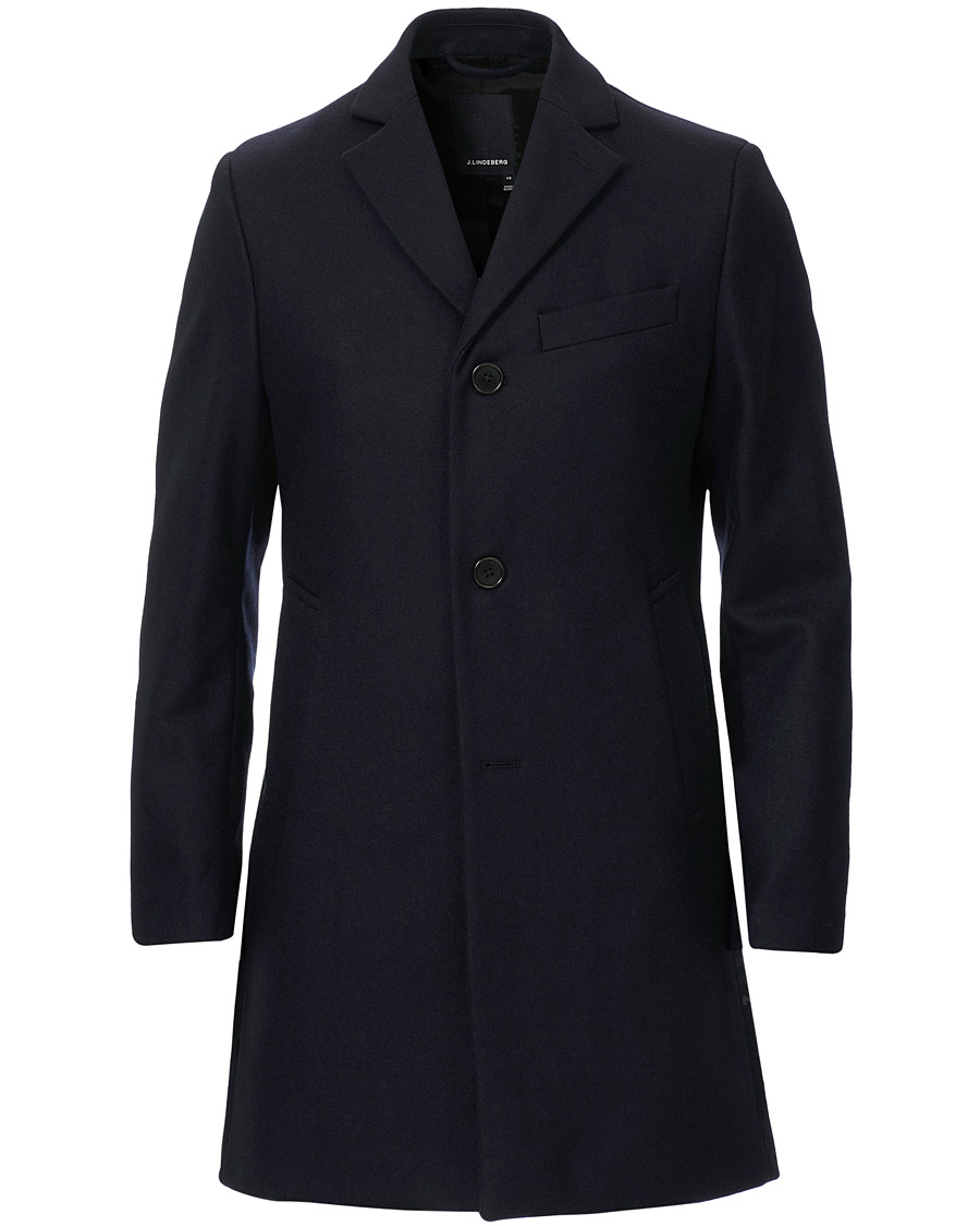 Homme | Manteaux Et Vestes | J.Lindeberg | Wolger Compact Melton Coat Navy