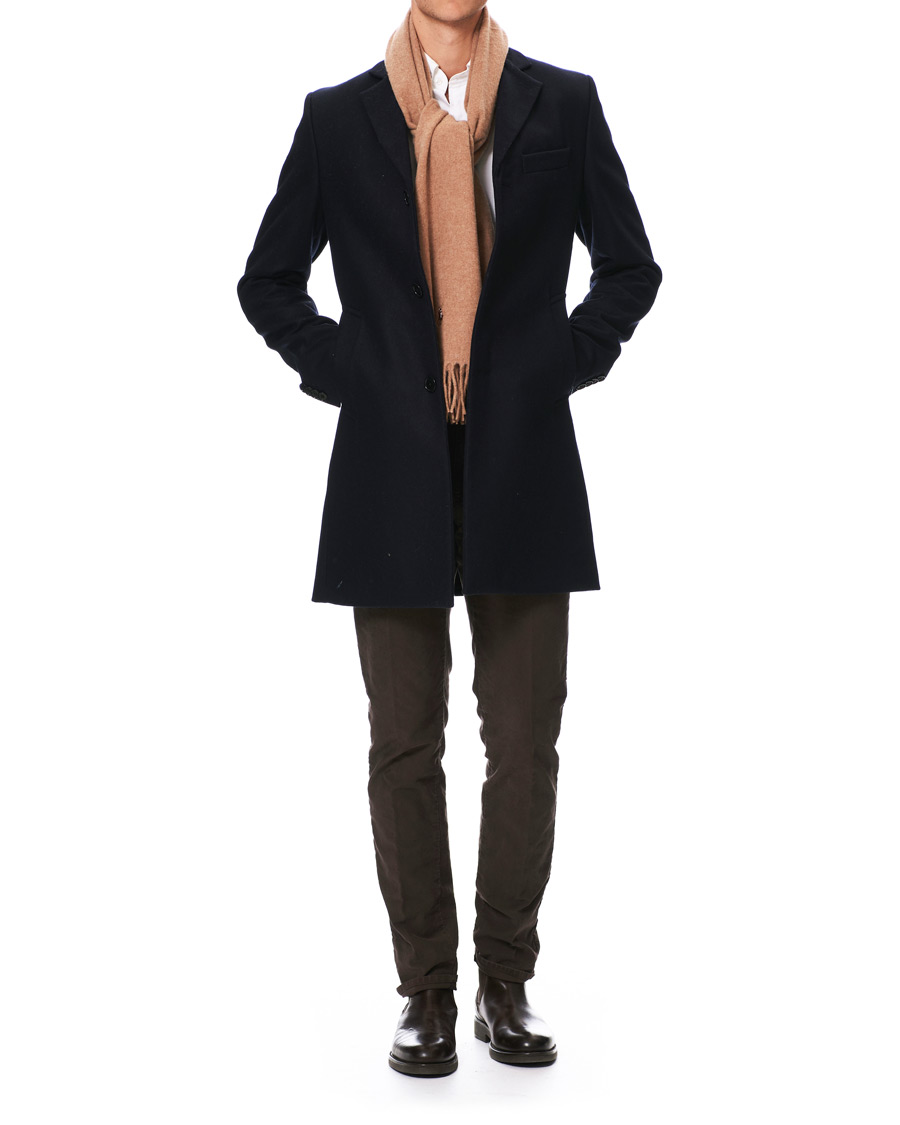 Homme | Manteaux Et Vestes | J.Lindeberg | Wolger Compact Melton Coat Navy
